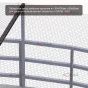 Защитная габионная сетка от дронов / БПЛА / БАС